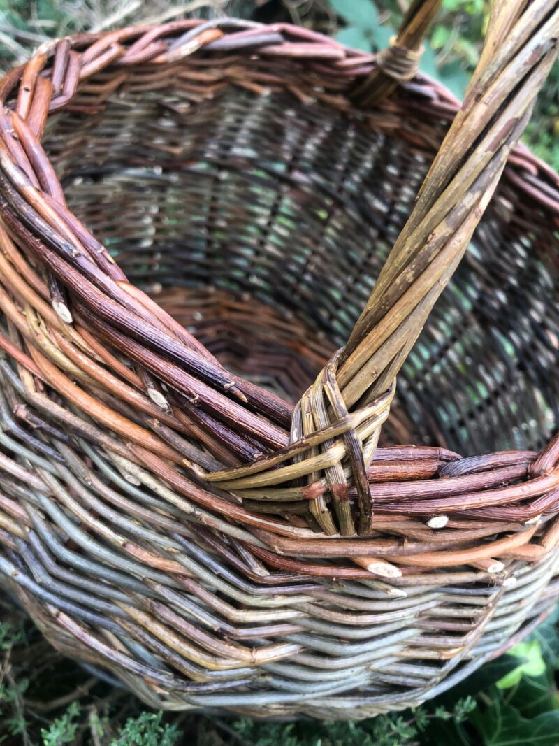 Rustic foragers basket with handle - Image 2